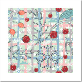 Winter Pattern Posters and Art